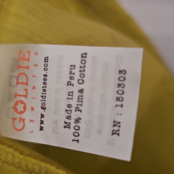 Goldie Cotton Lime Green Tank Top Size L NWOT - Picture 3 of 4